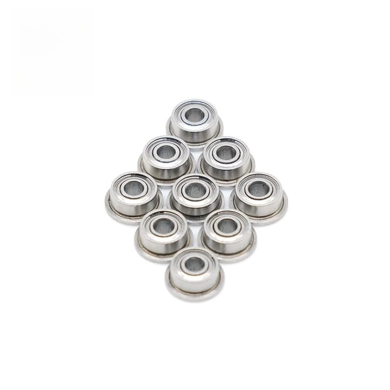 MF63ZZ Flange Bearing 3x6x2.5 mm ABEC-9 (10 PCS) Miniature Flanged MF63 Z ZZ Ball Bearings - size: MF63ZZ 3x6x2.5