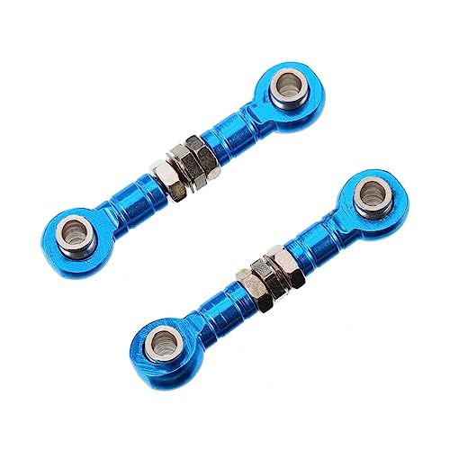 Homoyoyo 2pcs Adjustable Steering Tie Rods for Rc Cars Trucks Pull Rod Linkage Compatible Models High-Performance Link for Enhanced Steering Control