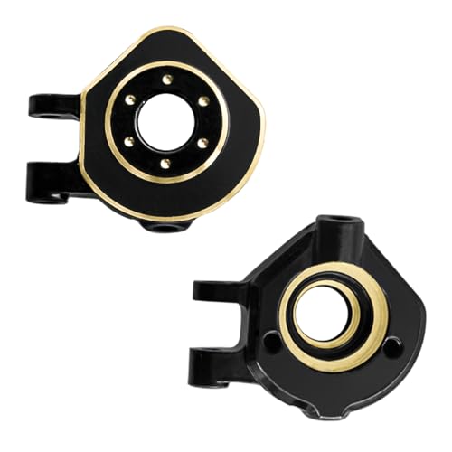 LRFHL RC Brass Steering Knuckles Black Coating for 1/32 Redcat Ascent-32 - color: Brass Steering Knuckles