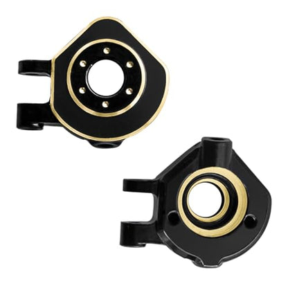 LRFHL RC Brass Steering Knuckles Black Coating for 1/32 Redcat Ascent-32 - color: Brass Steering Knuckles