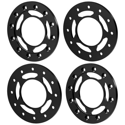 4PCS Aluminum 1.55" RC Beadlock Wheel Replacement Ring for AXIAL UTB18 D90 TF2 CC01 AX90069 MST JIMNY 1/10 RC Crawler Trail Truck Car (Black) - color: Black