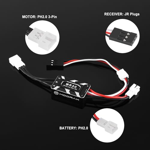 1212 4500KV Brushless Motor & 25A ESC with 11T Pinion Gear for SCX30 | Plug & Play, No Programming Required, Only Compatible with Axial 1/30 SCX30 (Except for Stock SCX30 Receiver)