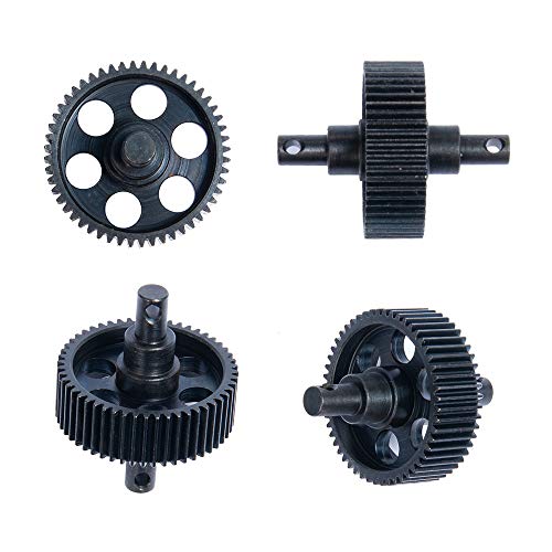 QUE-T Heavy Duty Steel Transmission Straight Gear Set for 1/10 Axial SCX10