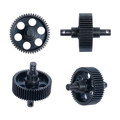 QUE-T Heavy Duty Steel Transmission Straight Gear Set for 1/10 Axial SCX10