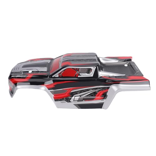 SUNGOOYUE 1/16 Body Shell Rc Car Body Shell, Replacement for Scy16101 Scy16102 1:16 Off Road Trucks, with Graffiti Decals and Mounting Pins (Red) - color: Red