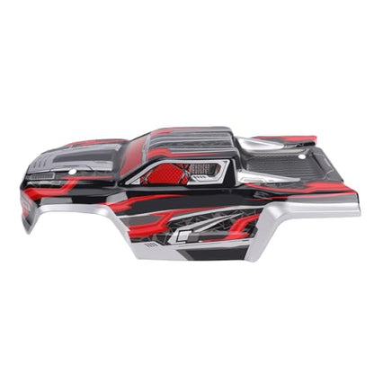 SUNGOOYUE 1/16 Body Shell Rc Car Body Shell, Replacement for Scy16101 Scy16102 1:16 Off Road Trucks, with Graffiti Decals and Mounting Pins (Red) - color: Red