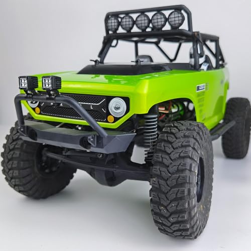 RC Car LED Lights Headlights Headlamp Square Lens Spotlight 2PCS Compatible with 1/10 RC Crawler Car TRX4 TRX6 Axial SCX10 90046 RR10 D90 Upgrades Parts (D-4 Holes) - color: D-4 Holes