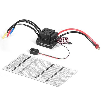 Readytosky RC 80A Brushless ESC 2-4S Waterproof Electric Speed Controller | For 1/8 RC Car Truck