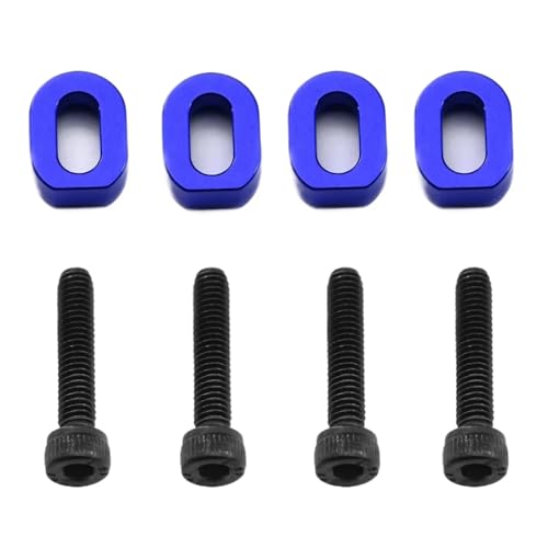 RC Car Upgrade Part for Traxxas for X-maxx 6S 8S 1/5 for Xrt 8S 1/6 Metal Motor Mount Washers Shims 7759 7759R RC Car Upgrade Parts Accessories(Blue) - size: Blue