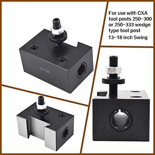 Heavy Duty Boring Holder CXA 250-304, Quick Change Heavy Duty Boring Bar Tool Post Holder - size: CXA 250-304