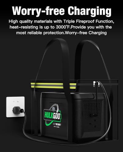 12V 100Ah LiFePO4 Lithium Battery Fireproof Safe Bag Large Capacity Explosion-Proof Container LiPO Guard Protective Case Waterproof Storage Box(14 * 9.5 * 7.8inch) - size: 14 * 9.5 * 7.8 inch
