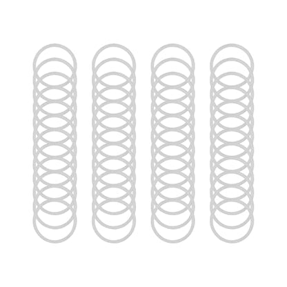 M10x12mm Shim Washers for Machinery Assembly, 48pcs 304 Stainless Steel | 0.1, 0.2, 0.3 and 0.5mm, 12 pcs each, thin spacers for M10 bolts, electronics repair, machinery setup and precision spacing - size: M10X12