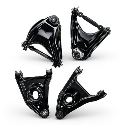 ‎Psrorkeu 4-Pc Front Upper & Lower Control Arm Ball Joint Kit Compatible with 1964-1972 GM A Body, Chevy Chevelle, Pontiac GTO, Olds Cutlass, Buick Skylark, Replaces 101-93887 101-95887 - size: 101-93887,101-95887
