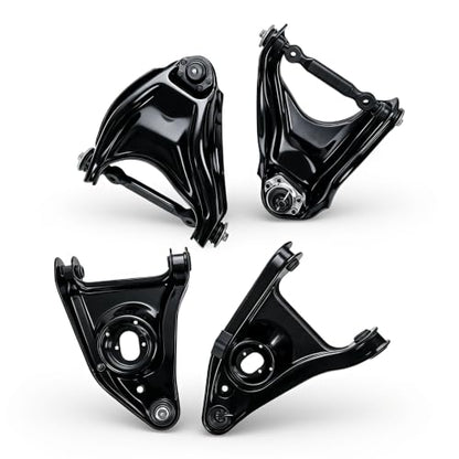 ‎Psrorkeu 4-Pc Front Upper & Lower Control Arm Ball Joint Kit Compatible with 1964-1972 GM A Body, Chevy Chevelle, Pontiac GTO, Olds Cutlass, Buick Skylark, Replaces 101-93887 101-95887 - size: 101-93887,101-95887
