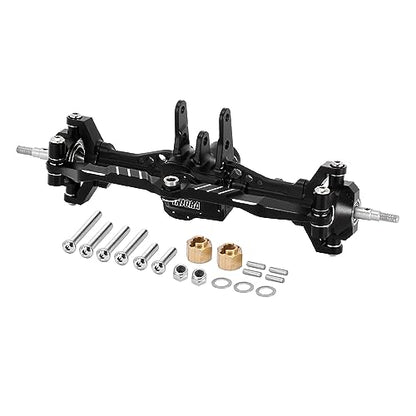 INJORA Front Axle - +4mm Extended CNC Aluminum Axle for TRX4M Upgrade 1/18 RC Crawler Car - size: Front