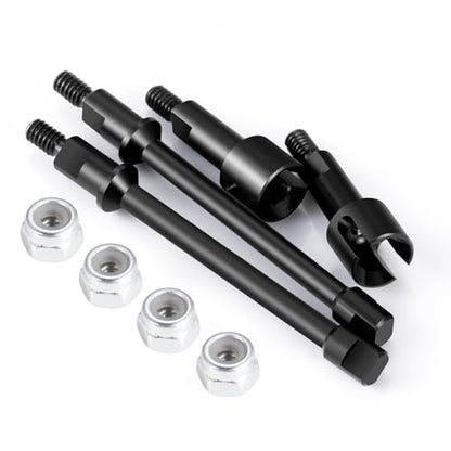Que-T Heavy Duty Steel CVD Driveshafts Standard Length Front Rear Drive Shafts for 1/30 Axial Scx30 RC Crawler Car - size: Standard Length