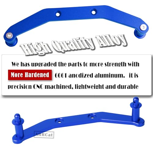 Body Post Extensions,Aluminum Front & Rear Body Mount Post Set for 1/10 Slash 4X4 /Stampede 4X4 VXL,RC Hops Up Upgrades Parts for Stampede 4X4 VXL/Slash 4X4 VXL,Replace 6815R,Red - color: Blue (Front & Rear)