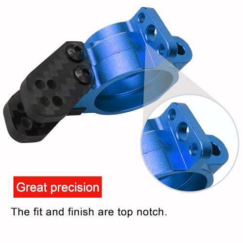 Aluminum Rear Hub Stub Axle Carriers for ARRMA 6S 1/8 Mojave TYHPON | Infraction FIRETEAM Felony RC Alloy Hub Rear Steering Knuckles Caster Blocks C-Hubs w/Bearings Replace Parts #AR330193 - color: Blue, size: Rear Hub(Thin)