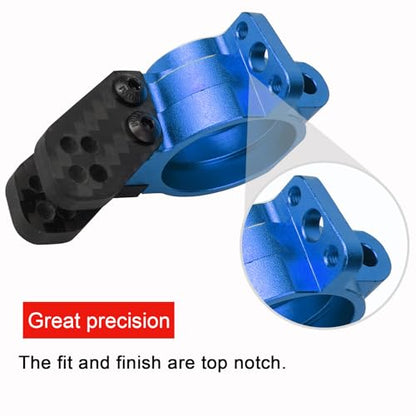 Aluminum Rear Hub Stub Axle Carriers for ARRMA 6S 1/8 Mojave TYHPON | Infraction FIRETEAM Felony RC Alloy Hub Rear Steering Knuckles Caster Blocks C-Hubs w/Bearings Replace Parts #AR330193 - color: Blue, size: Rear Hub(Thin)