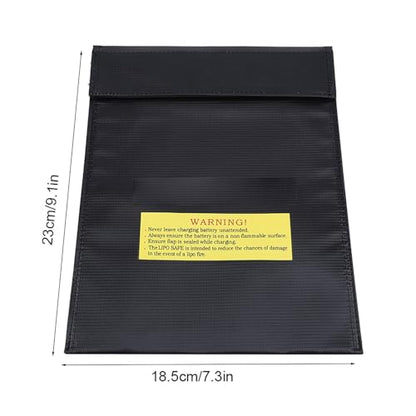 Li po Battery Fireproof Bag, Lightweight Pouch Charging SackMade of Fireproof Cloth, for Lithium Battery, Hydrogen Battery