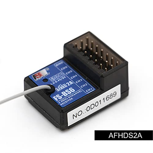 Flysky FS-BS6 6 Channels Receiver with Gyro Stabilization System | For Flysky FS-GT5 Remote Controller Radio AFHDS2A System Transmitter RC Car (3pcs fs-bs6 Receiver) - style: 3pcs fs-bs6 Receiver