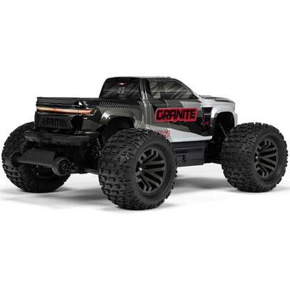 ARRMA Granite 4x4 V3 BLX 1/10 RC Monster Truck, Gun Metal | Brushless, RTR, Spektrum DSC, ARA4302V4T3, Battery and Charger Not Included - color: Gun Metal