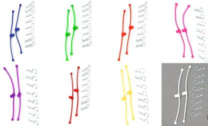 Du-Bro 2248 Red Body Klip Retainer (2-Pack) - color: Red