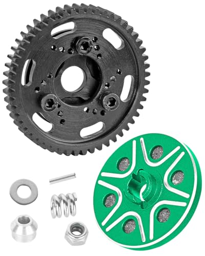 RCMYou RC 52T Slipper Clutch (0.8Mod) Transmission Gears Spur Gear Upgrades Part for 1/10 Slash 2wd VXL/Rustler 2wd VXL/Stampede 2wd VXL/Bandit 2wd VXL,Green - color: Green - (Upgrades)