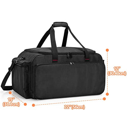 DSLEAF RC Storage Bag for 1/8 & 1/10 Car, Portable RC Carry Case, Bag Only | Multiple Pockets for Batteries, Charger, Tools and Other Accessories, Portable Handle and Adjustable Shoulder Strap