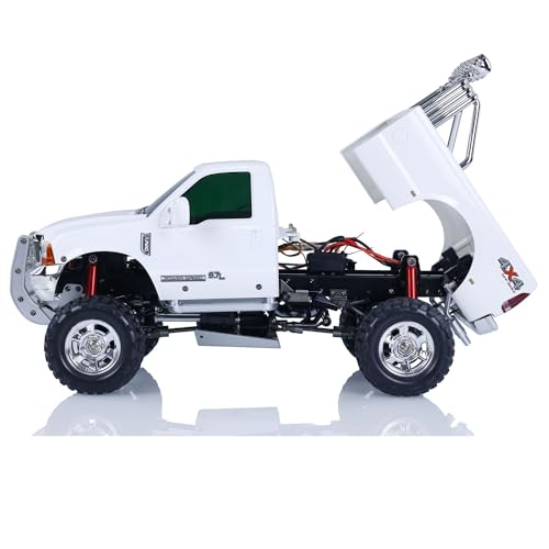 HG US in Stock 1/10 RC Pickup Truck P410 4 * 4 Rally Car Racing Crawler 2.4G Radio Motor ESC - color: White