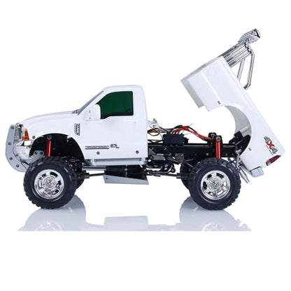HG US in Stock 1/10 RC Pickup Truck P410 4 * 4 Rally Car Racing Crawler 2.4G Radio Motor ESC - color: White