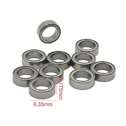 Fancyes 10Pcs 1/14 1/16 Sealed Bearing Kits RC Car Ball Bearing for M163 14303 14209