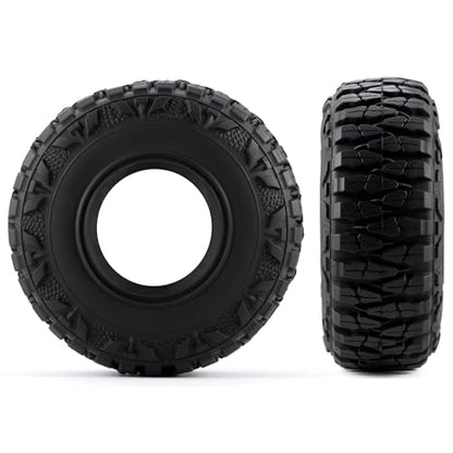 4pcs 2.2'' Crawler Tire for 1/10 AXIAL SCX10 D90 CC01 90018 TRX-6 Redcat | 120mm OD 40mm Width Tires with Foam,RC Crawler Upgrade Parts