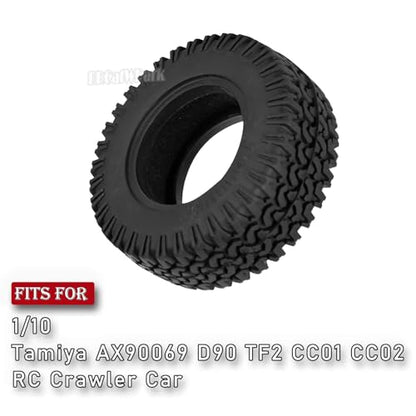 RC 1.55 Soft Rubber Wheel Tires for 1/10 Tamiya AX90069 D90 TF2 CC01 CC02 RC Crawler Car,RC 1.55 in Rubber Wheel Tires,Road Soft Tires