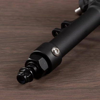 Machined Aluminum Straight Axle Set with SOA Servo Mount Black Silver Anodized for Axial SCX10 II VS4-10 1/10 RC Rock Crawler (Black Rear Axle) - color: Black Rear Axle