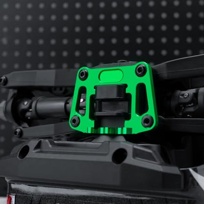 Rear Bulkhead Mount Strengthen for Tra-xxas 1/16 Mini Maxx 4WD RTR | Brushless Monster Truck Upgrades Green Aluminum 7075 Alloy - color: Green