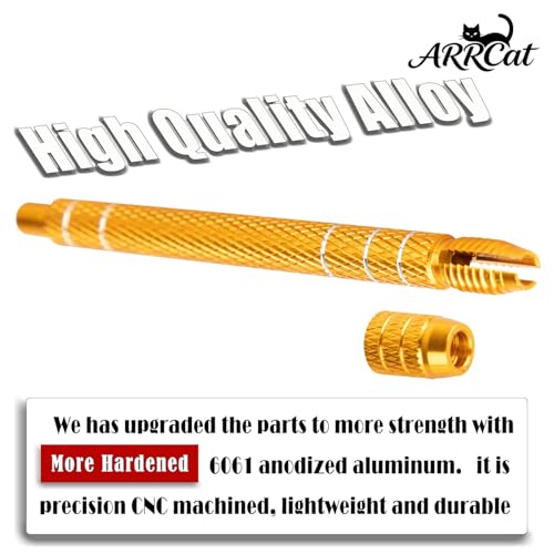 RC Screw Driver Set Tool Kit for 1/30 SCX30,1.5mm/2.0mm Phillips Screwdriver & 1.3mm Hex & T4 Plum & 6Pcs m2 Nut RC Car Repair Screwdrivers Set,for 1/30 SCX30 RC Crawler Truck Buggy,Gold - color: Gold - (Screw Driver Set)