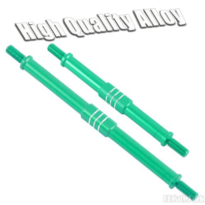 Aluminum Turnbuckles Camber Links Upgrades Part for 1/10 E-Revo 2.0 Revo Summit,8Pcs RC Alloy Adjustable Turnbuckles Hop-Up,Replace Part#5319X 5338R,Green - color: Green - (8 Links)