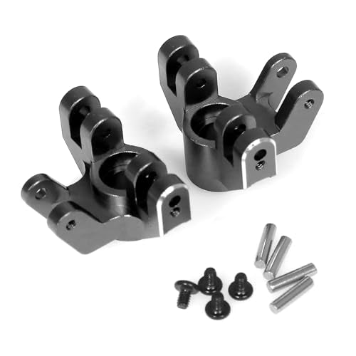 Aluminum Front Steering Cup RC Upgraded Parts for LOSI 1/18 Mini LMT 4X4 Brushed Monster Truck RTR-LOS01026 RC Car, Black - color: Black Front Steering Cup
