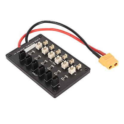 GNB27 JST 2.0 Connector 1S RC Lipo Battery Parallel Charging Board for Tiny Blade Inductrix Battery with 4.0mm Banana Plug and XT60 Plug, Short Circuit