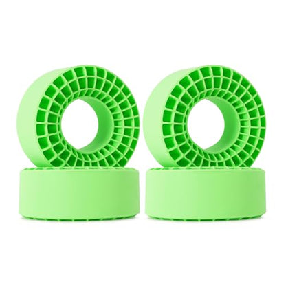 INJORA 4PCS Silicone Rubber Insert for 146-149mm (5.75"OD) 2.2" Tire(Green) - color: Green