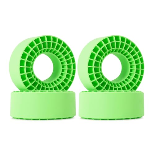 INJORA 4PCS Silicone Rubber Insert for 146-149mm (5.75"OD) 2.2" Tire(Green) - color: Green