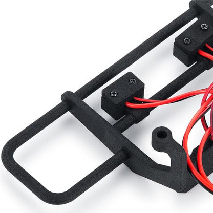 RC Front Bumper Set with LED Lights Body Protection | For TRX4M Upgrades K10 1/18 Scale, RC Crawler Car, Accessories