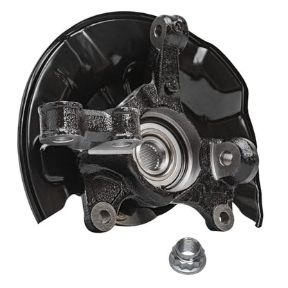 Detroit Axle - Front 4pc Steering Knuckles Kit for 14-18 Toyota Corolla, 14 | Matrix, 2 Steering Knuckles & Wheel Bearing Hubs 2 Outer Tie Rod Ends 2014 2015 2016 2017 2018 Replacement - size: 4SU50414/Kit