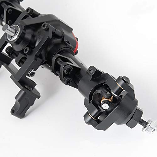 Alloy Complete Front Axle and Rear Axle Upgrade Steel Gear for 1:10 Axial SCX10 II 90046/90047 SCX10 90027/90028 RC Jeep Rock Crawler