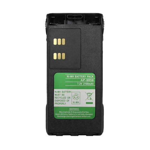 ExpertPower® 7.2V 2100mAh NiMH Battery for Motorola NTN9858, NTN9815, NTN9858AR | Compatible with XTS1500, XTS2500, PR1500, MT1500 Radios | Long-Lasting Rechargeable Pack - size: NTN-9858
