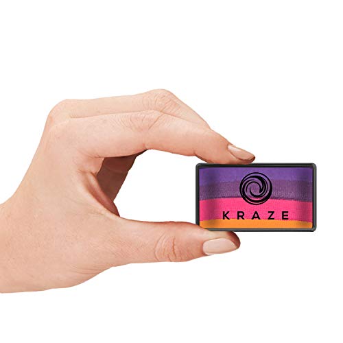 Dome Stroke - Cheer (25 gm), Professional 1-Stroke Split Cake, Hypoallergenic, Non-Toxic, Water Activated Face & Body Painting Makeup Supplies for Adults - color: Cheer