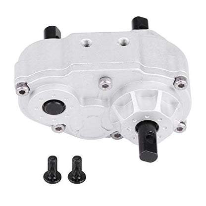 RC Crawler Transfer Case, Metal Construction with Included Screws Metal Upgrade Accessory for 1/10 Scale Off-Road Enthusiasts Hobbyists