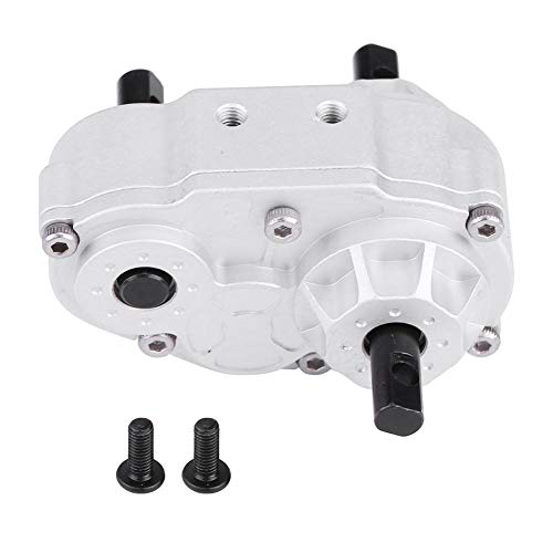 RC Crawler Transfer Case, Metal Construction with Included Screws Metal Upgrade Accessory for 1/10 Scale Off-Road Enthusiasts Hobbyists