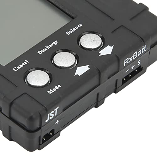 LiebeWH Battery Balancer Battery Voltage Meter Capacity Checker with LCD Display 3 Control Keys Overheat Prevention for LiPo Model Airplane